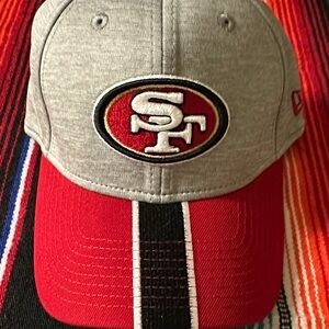 New Era Gray and Red Hat